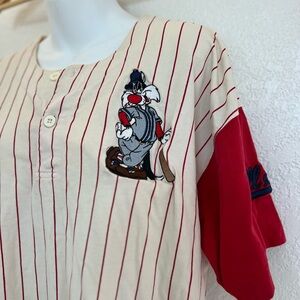 Vintage Acme Clothing Sylvester striped Henley tee